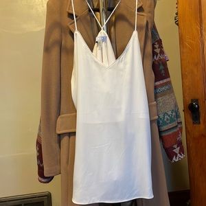 AYR size 10 silk tank medium quiet luxury